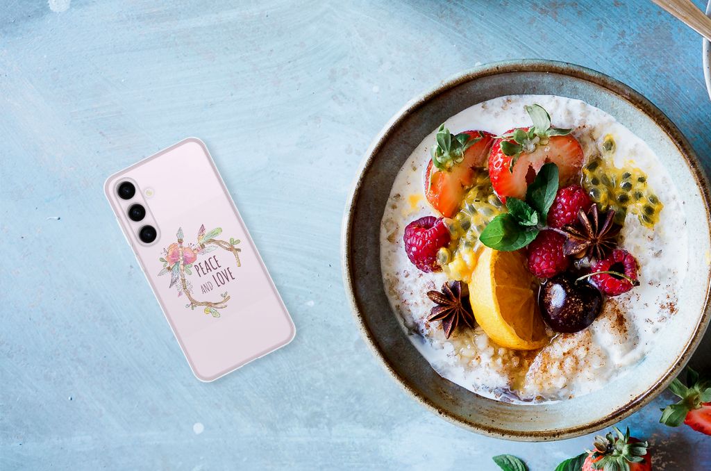 Samsung Galaxy S24 Telefoonhoesje met Naam Boho Text B2C Telecom
