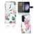Samsung Galaxy S24 Telefoonhoesje met Pasjes Bird Flowers met kleurrijke ooievaar en bloemen 🌺 voor gebruiksgemak en bescherming.