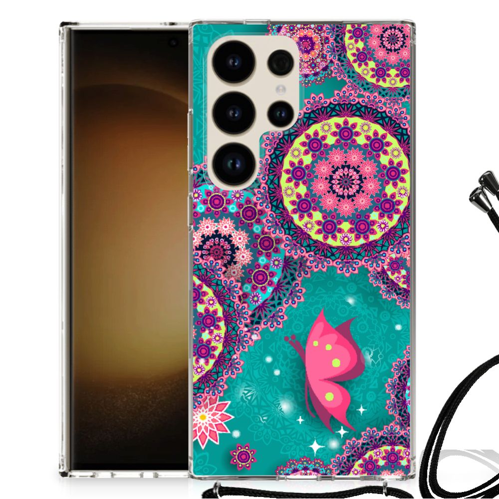 Samsung Galaxy S24 Ultra Back Cover Cirkels en Vlinders B2C Telecom