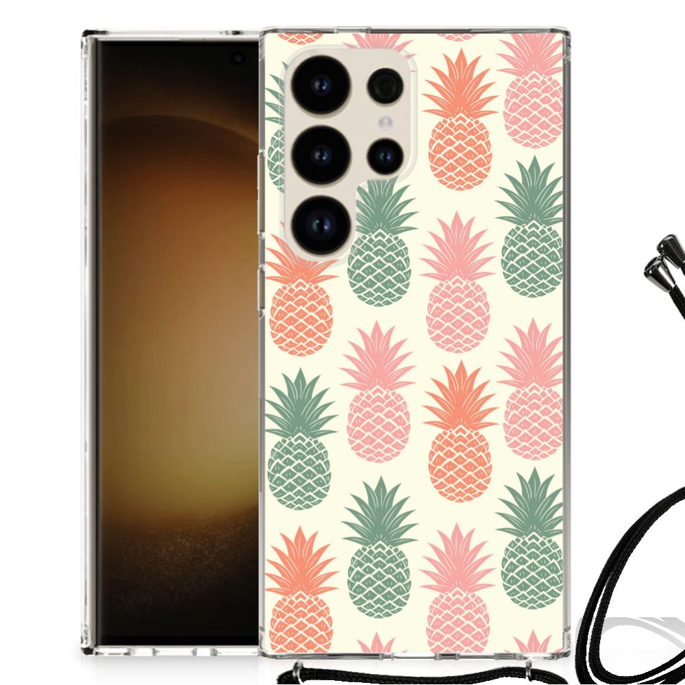 Samsung Galaxy S24 Ultra Beschermhoes Ananas B2C Telecom