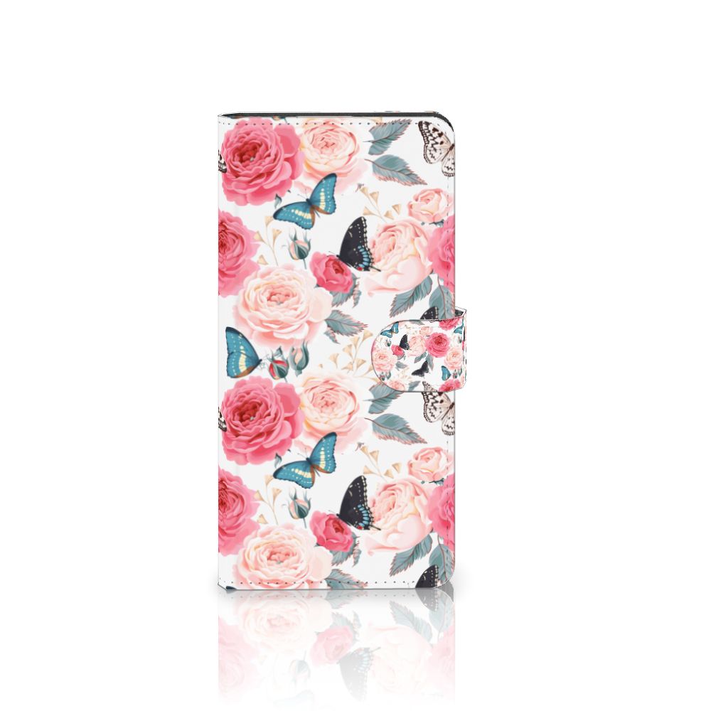 Samsung Galaxy S24 Ultra Hoesje Butterfly Roses smartphone hoesje met rozen vlinders vooraanzicht