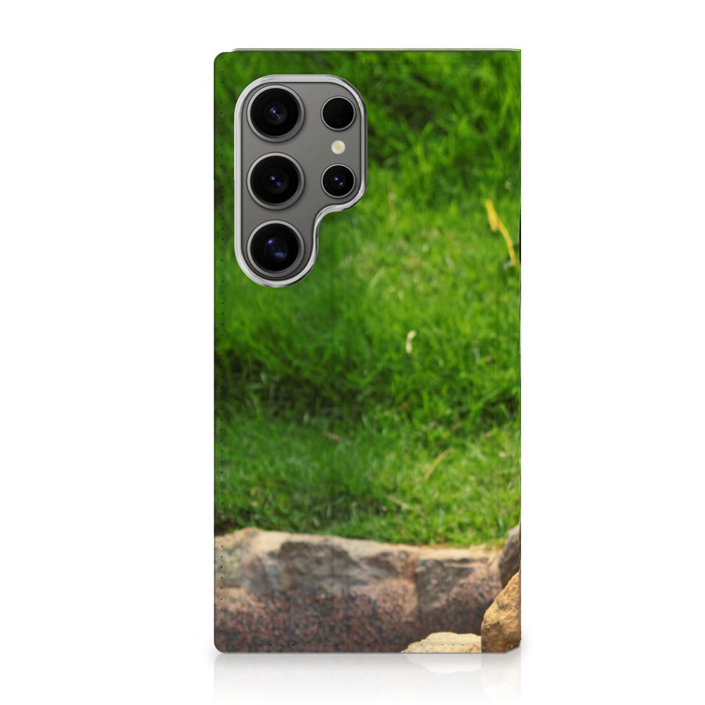 Samsung Galaxy S24 Ultra Hoesje maken Panda design panda voor aanzicht