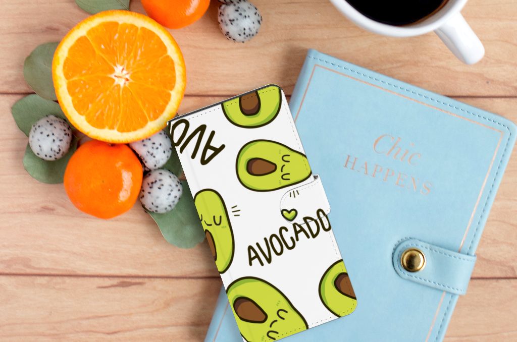 Samsung Galaxy S24 Ultra Leuk Hoesje Avocado Singing smartphone hoesje avocado design bovenaanzicht