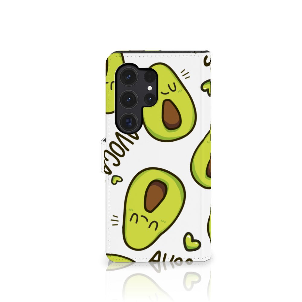 Samsung Galaxy S24 Ultra Leuk Hoesje Avocado Singing telefoonhoesje avocado design voorkant