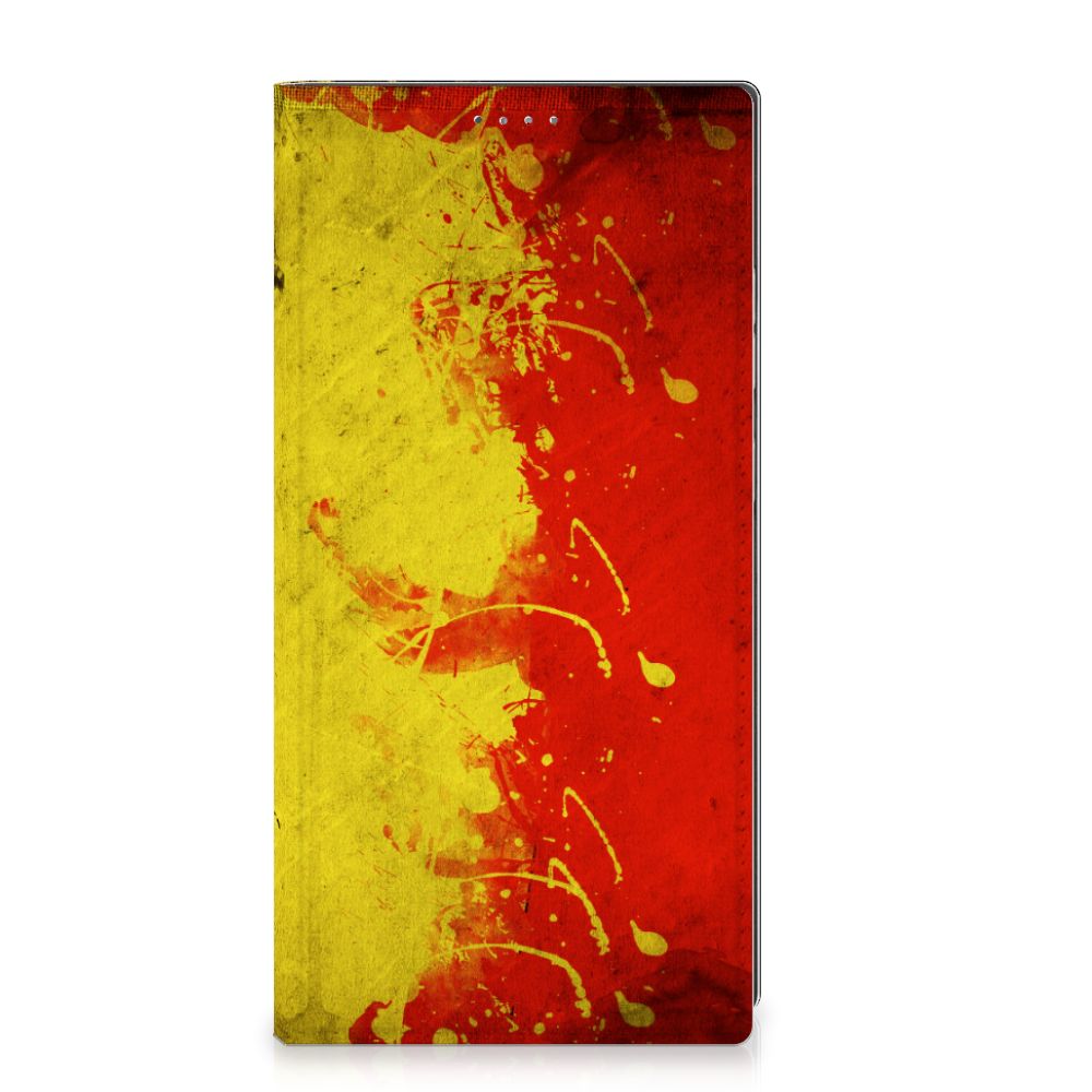 Samsung Galaxy S24 Ultra Standcase België design hoesje Belgisch kleuren voorkant