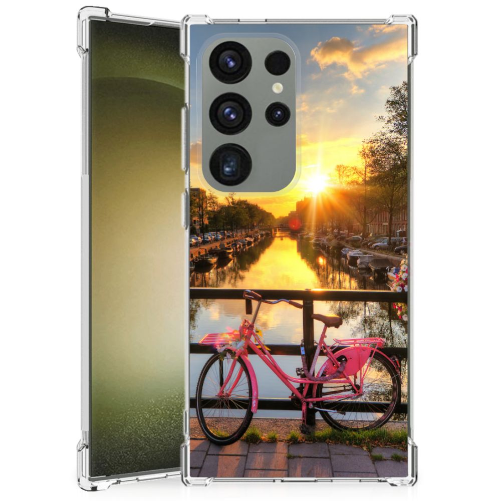Samsung Galaxy S24 Ultra Telefoonhoesje met valbescherming Amsterdamse Grachten B2C Telecom