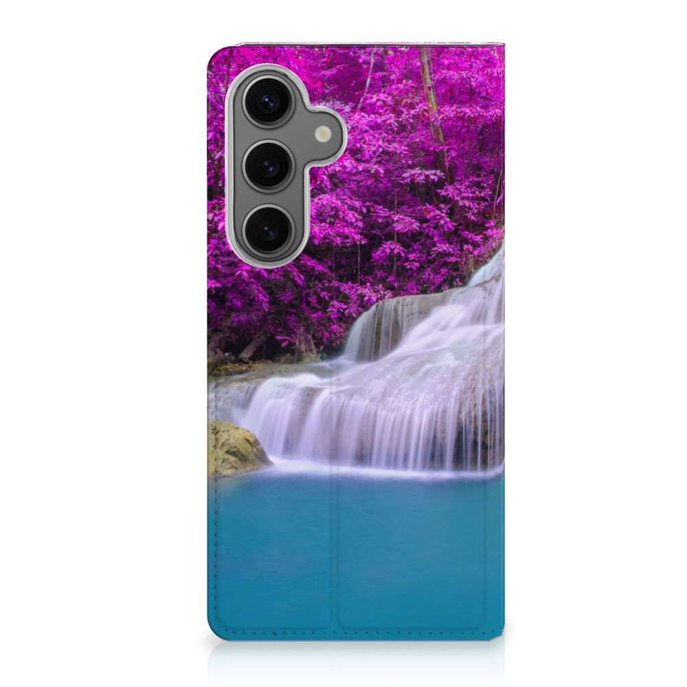 Samsung Galaxy S24FE Book Cover Waterval waterval design voorkant