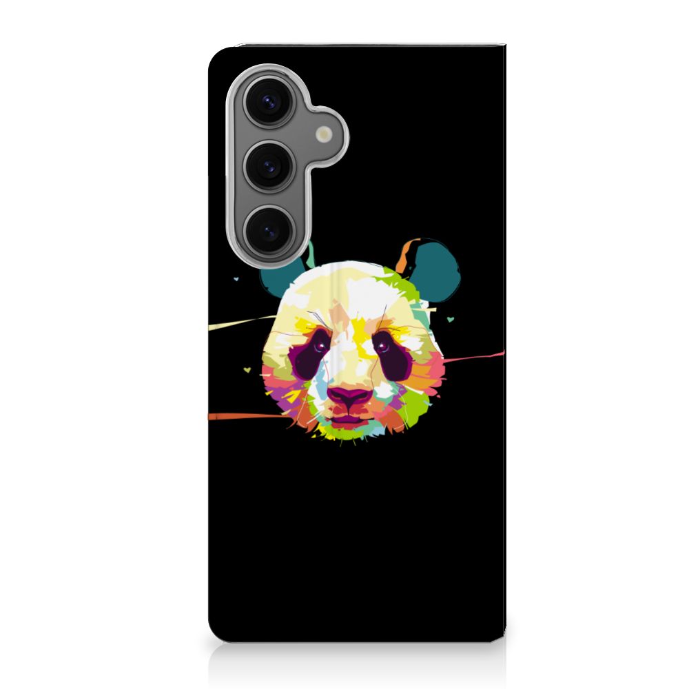 Samsung Galaxy S24FE Magnet Case Panda Color voorkant