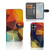 Samsung Galaxy S25 Book Case Polygon Color book case polygon design front side