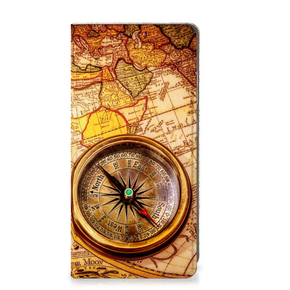 Samsung Galaxy S25 Book Cover Kompas boek cover kompas voorzijde