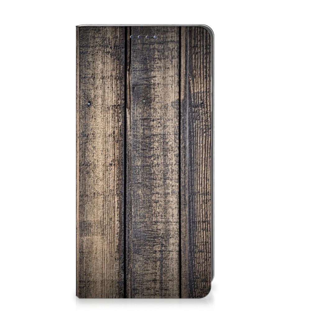 Samsung Galaxy S25 Book Wallet Case Steigerhout steigerhout voorzijde
