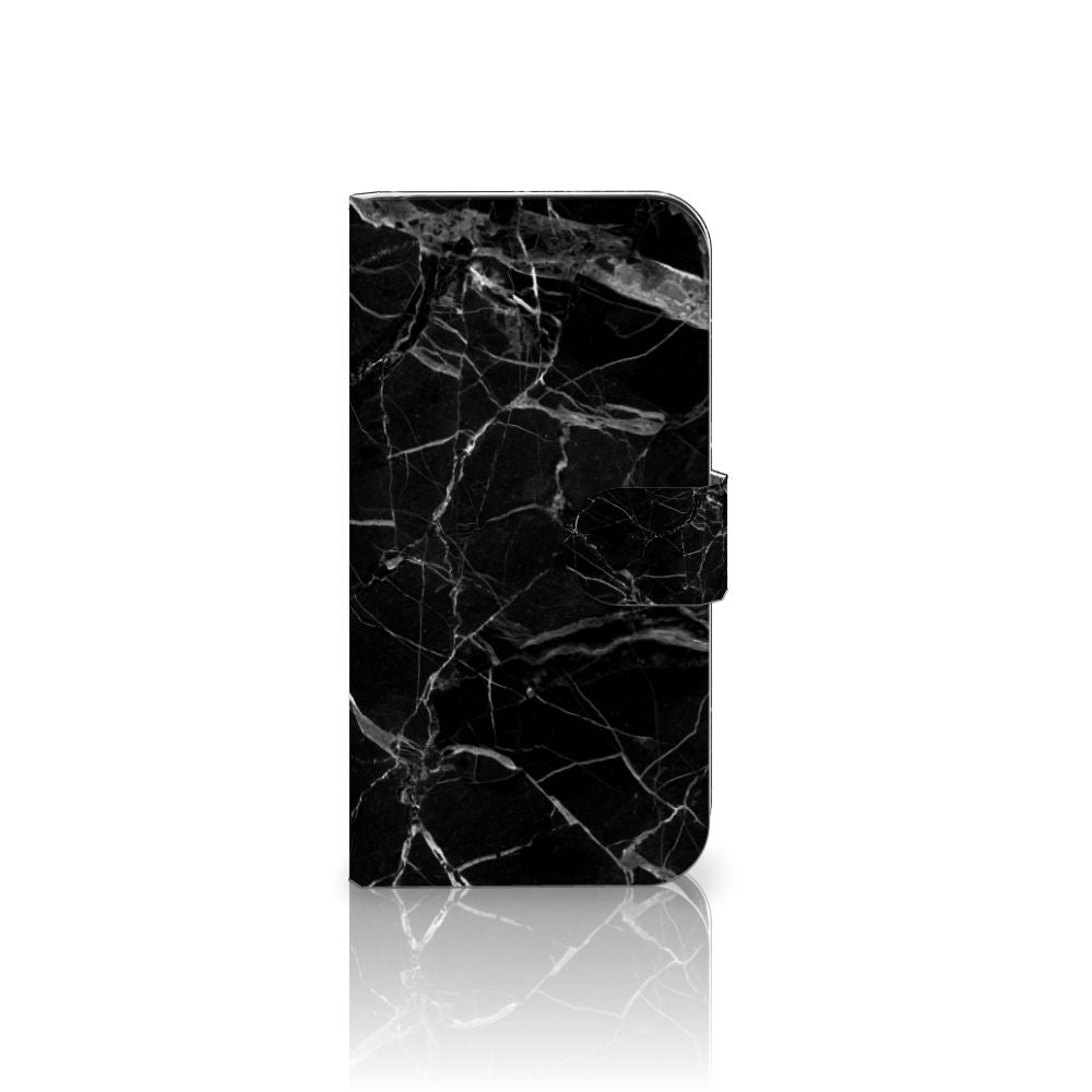Samsung Galaxy S25 Bookcase Marmer Zwart bookcase zwart marmer aanzicht