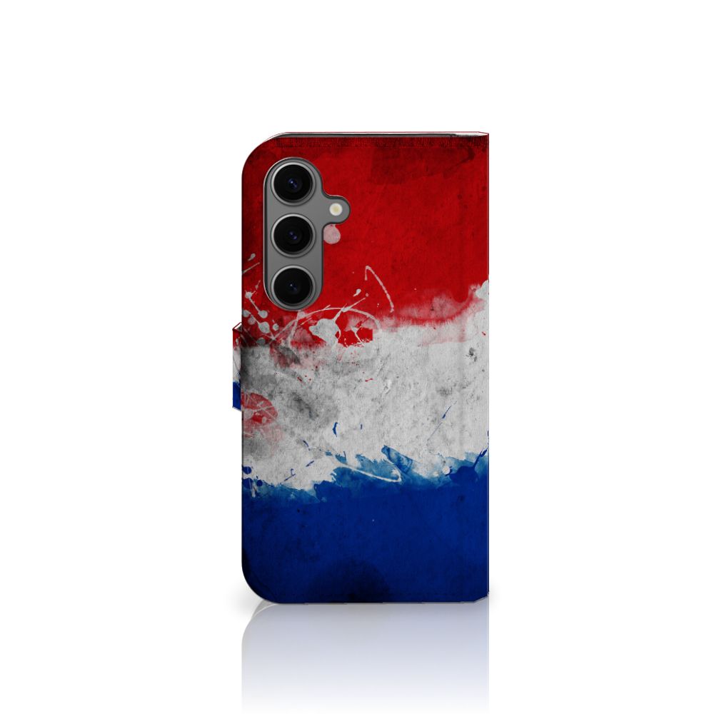 Samsung Galaxy S25 Bookstyle Case Nederland design Nederlandse vlag voorkant