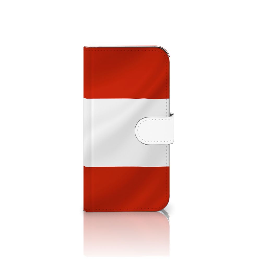 Samsung Galaxy S25 Bookstyle Case Oostenrijk bookstyle case vlag voorkant