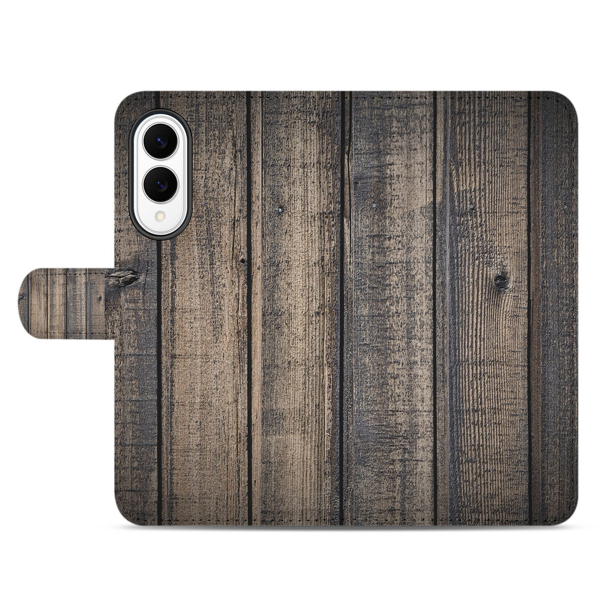 Samsung Galaxy S25 Edge Book Style Case Steigerhout book case steigerhout vooraan