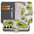Samsung Galaxy S25 FE Avocado Hoesje Groen Met 3 Pasjes TPU avocado design voorkant bookcase