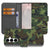 Samsung Galaxy S25 FE Boekhoesje Camouflage Army Dark Met Pasjes boekhoesje camouflage army dark vooraanzicht