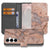 Samsung Galaxy S25 FE Bookcase Hoes Marmer Oranje Met Pasjes boekhoesje design marmer aanzicht