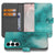 Samsung Galaxy S25 FE Bookcase Hoesje Painting Blue Met 3 Pasjes bookcase hoesje blauw waterverf aanzicht