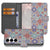 Samsung Galaxy S25 FE Bookcase Tiles Color Met 3 Pasjes Uniek Hoesje bookcase hoesje kleurrijk tegelmotief voorzijde