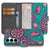 Samsung Galaxy S25 FE Bookstyle Hoesje Met Pasjes Cirkels en Vlinders boekhoesje mandala design voorkant