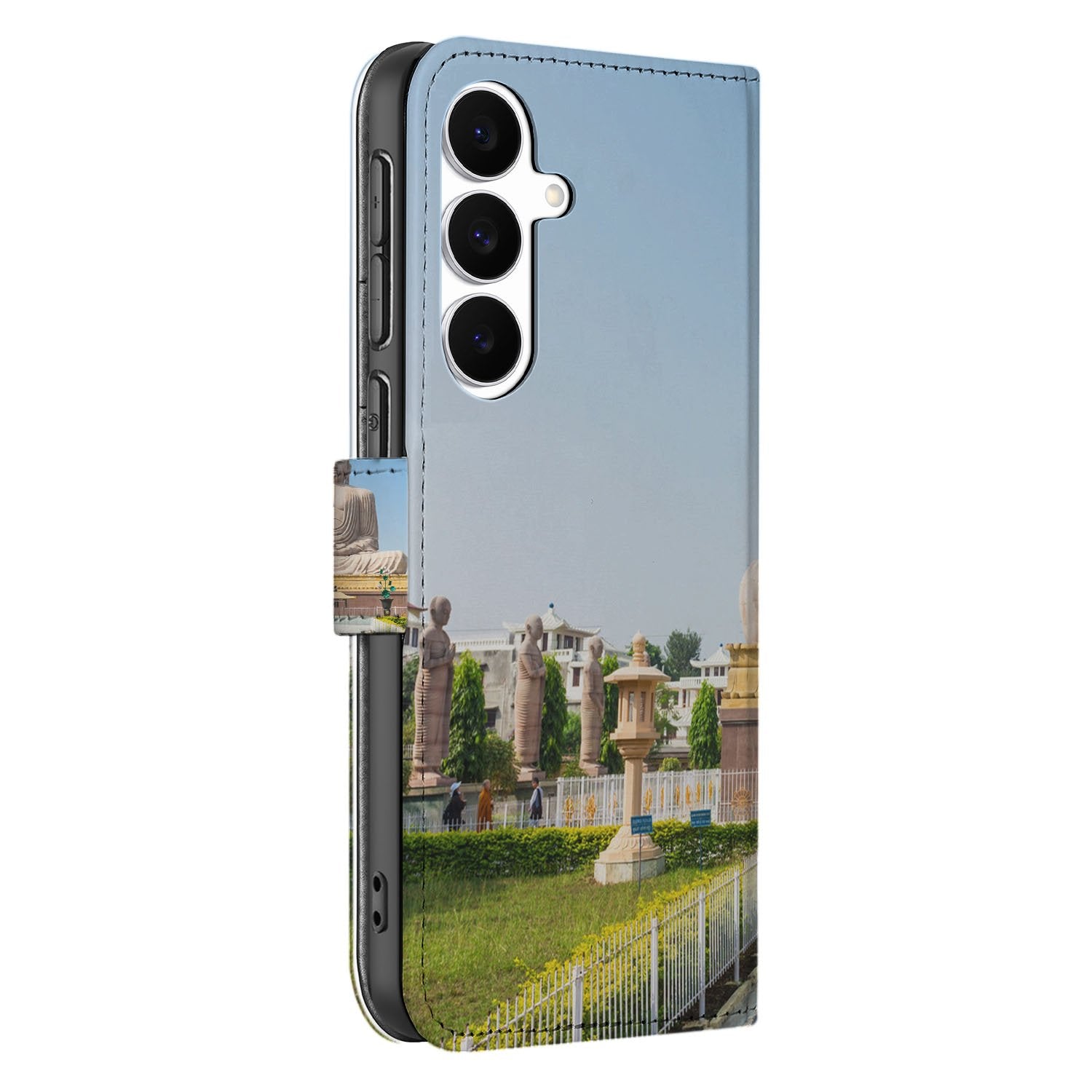 Samsung Galaxy S25 FE Flip Cover Boeddha zijkant ontwerp Boeddha