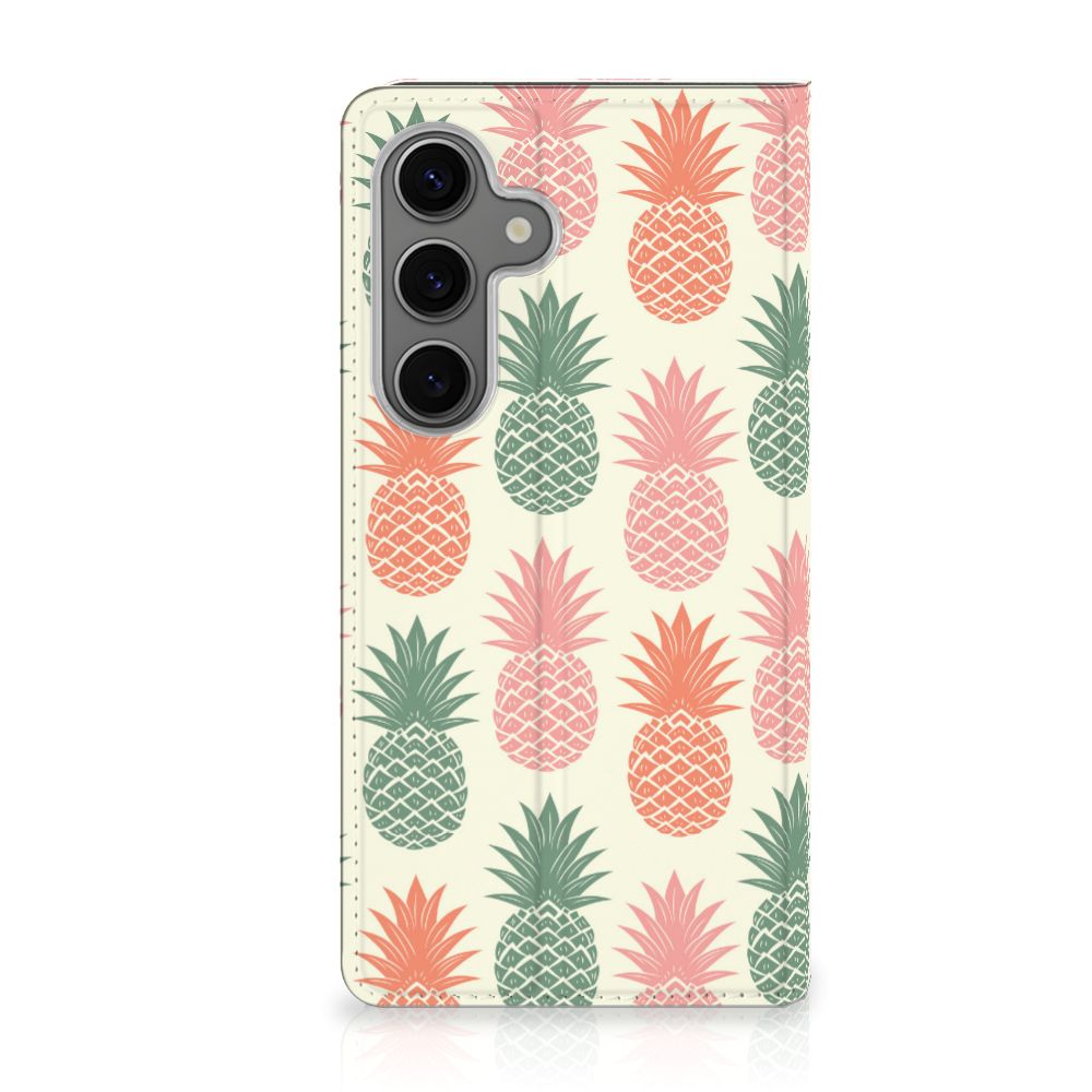 Samsung Galaxy S25 Flip Style Cover Ananas ananas design voorkant