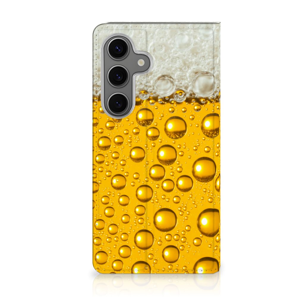 Samsung Galaxy S25 Flip Style Cover Bier bierprint voorkant