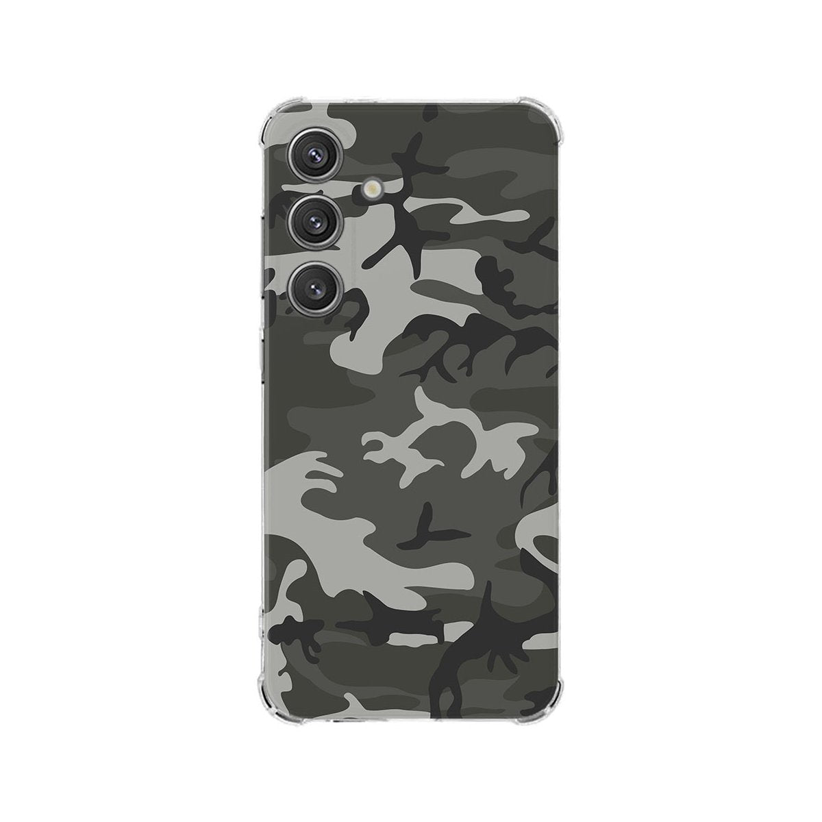 Samsung Galaxy S25 Hoesje - Army Light TPU Antishock camouflageprint achterkant