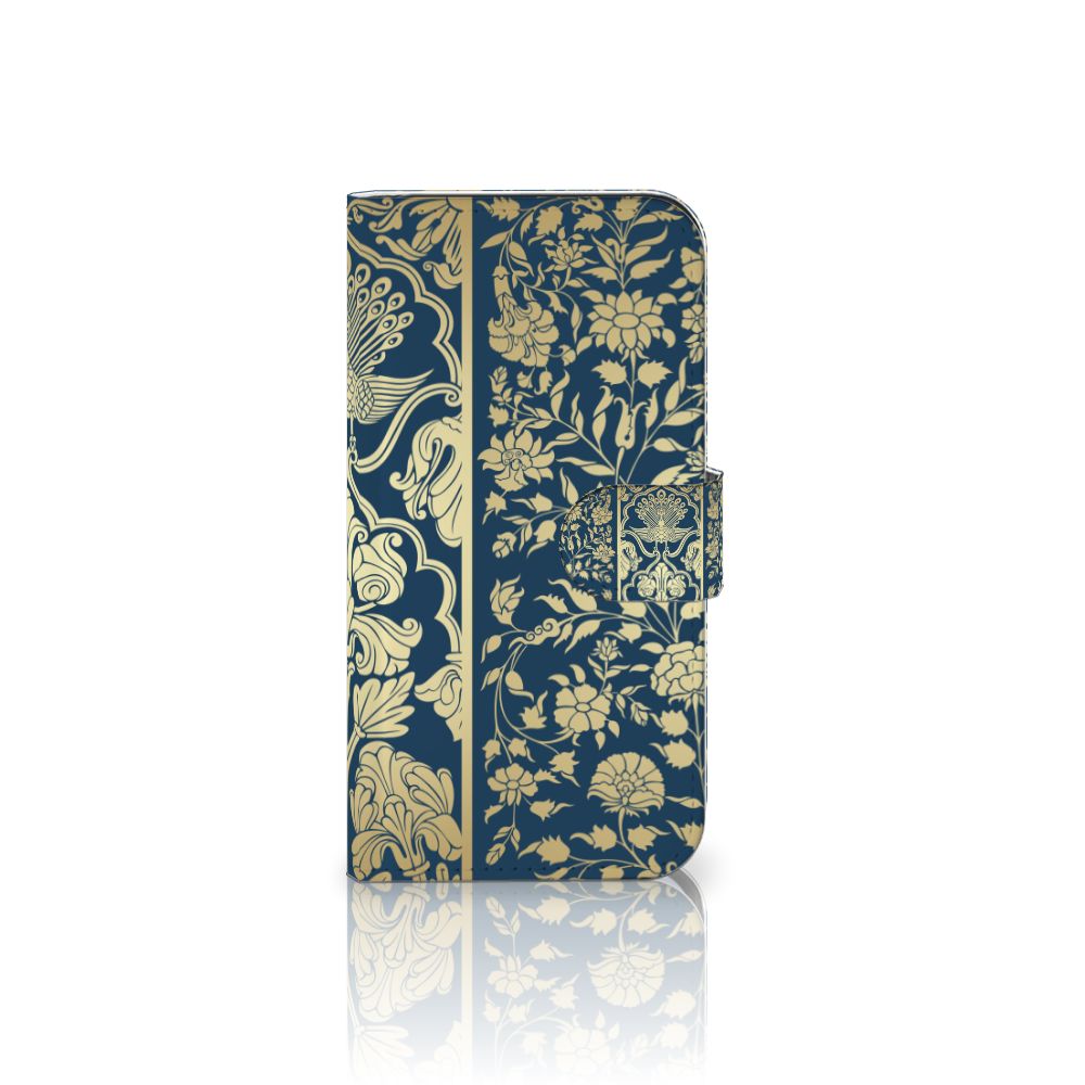 Samsung Galaxy S25 Hoesje Beige Flowers hoesje beige bloemen ontwerp voorzijde