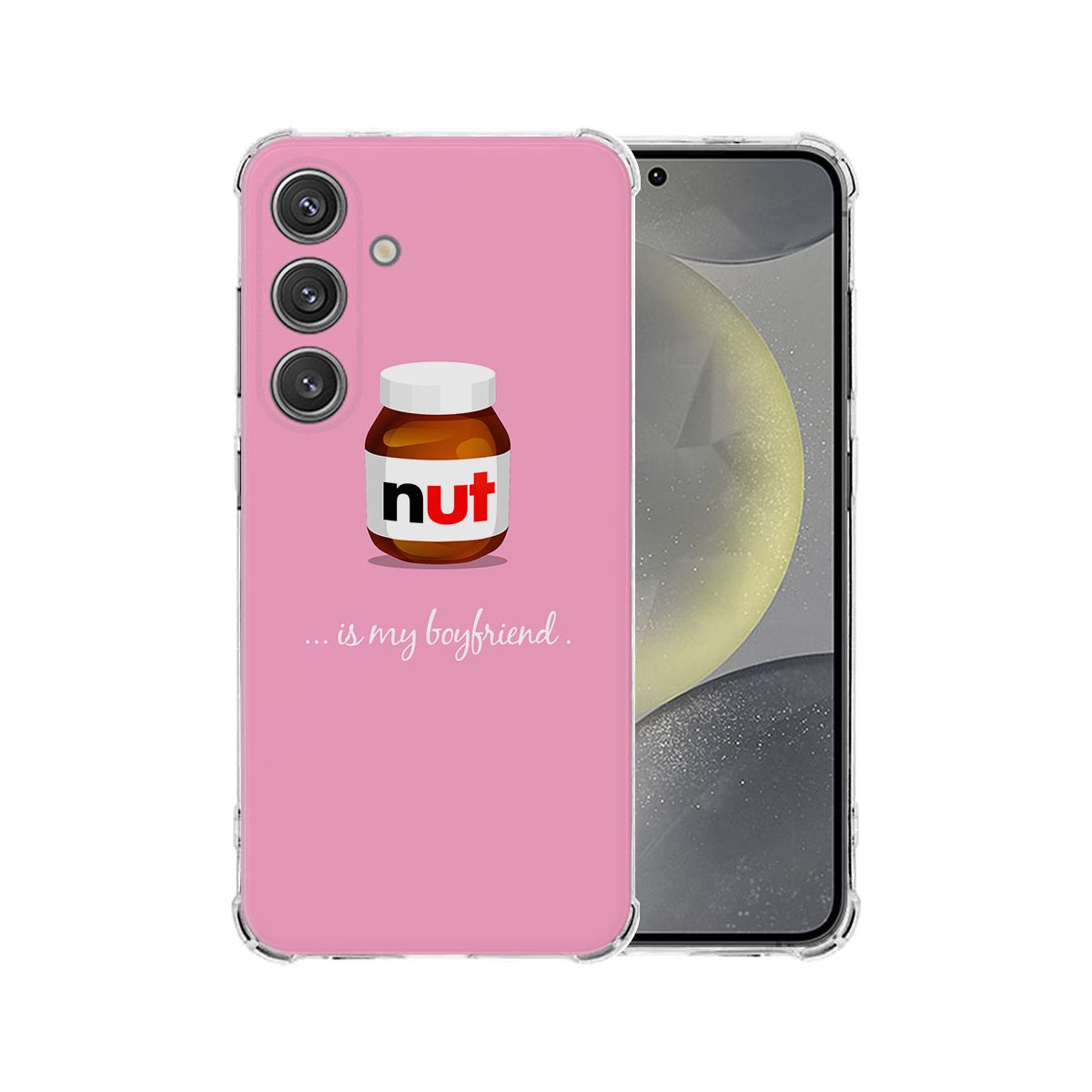 Samsung Galaxy S25 Hoesje Hoesje Nut Boyfriend TPU Antishock achteraanzicht