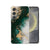 Samsung Galaxy S25 Hoesje Marmer Groen TPU Antishock marmer groen achterkant