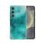 Samsung Galaxy S25 Hoesje Painting Blue TPU Antishock achterkant