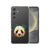Samsung Galaxy S25 Hoesje Panda Color TPU Antishock achterkant en voorkant