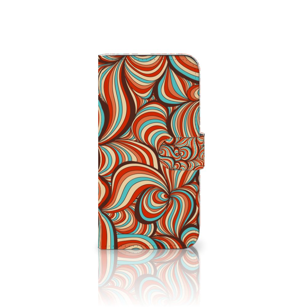Samsung Galaxy S25 Hoesje Retro retro kleurrijk design vooraanzicht