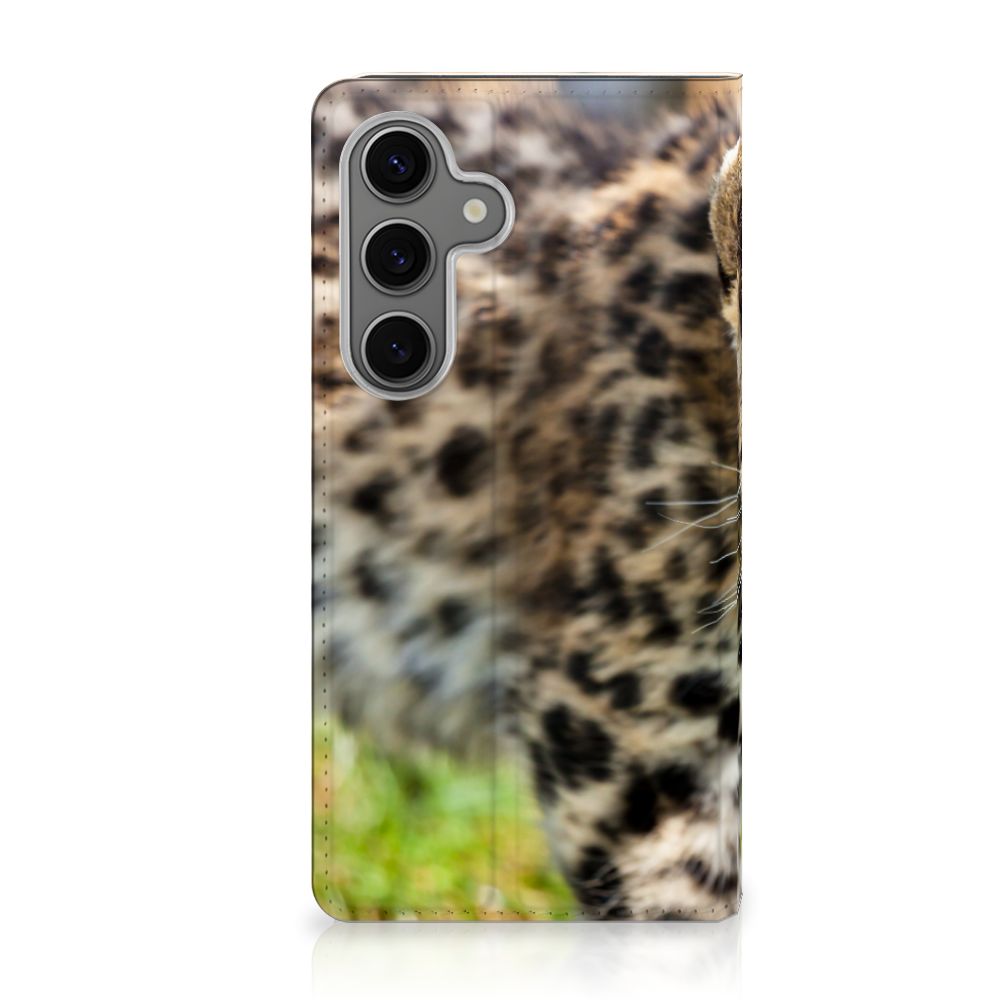Samsung Galaxy S25 Hoesje maken Baby Luipaard design baby luipaard aanzicht
