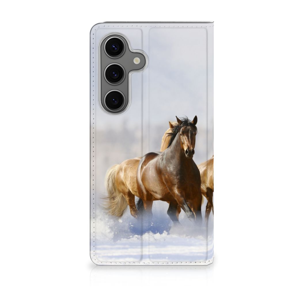 Samsung Galaxy S25 Hoesje maken Paarden paarden design voorkant