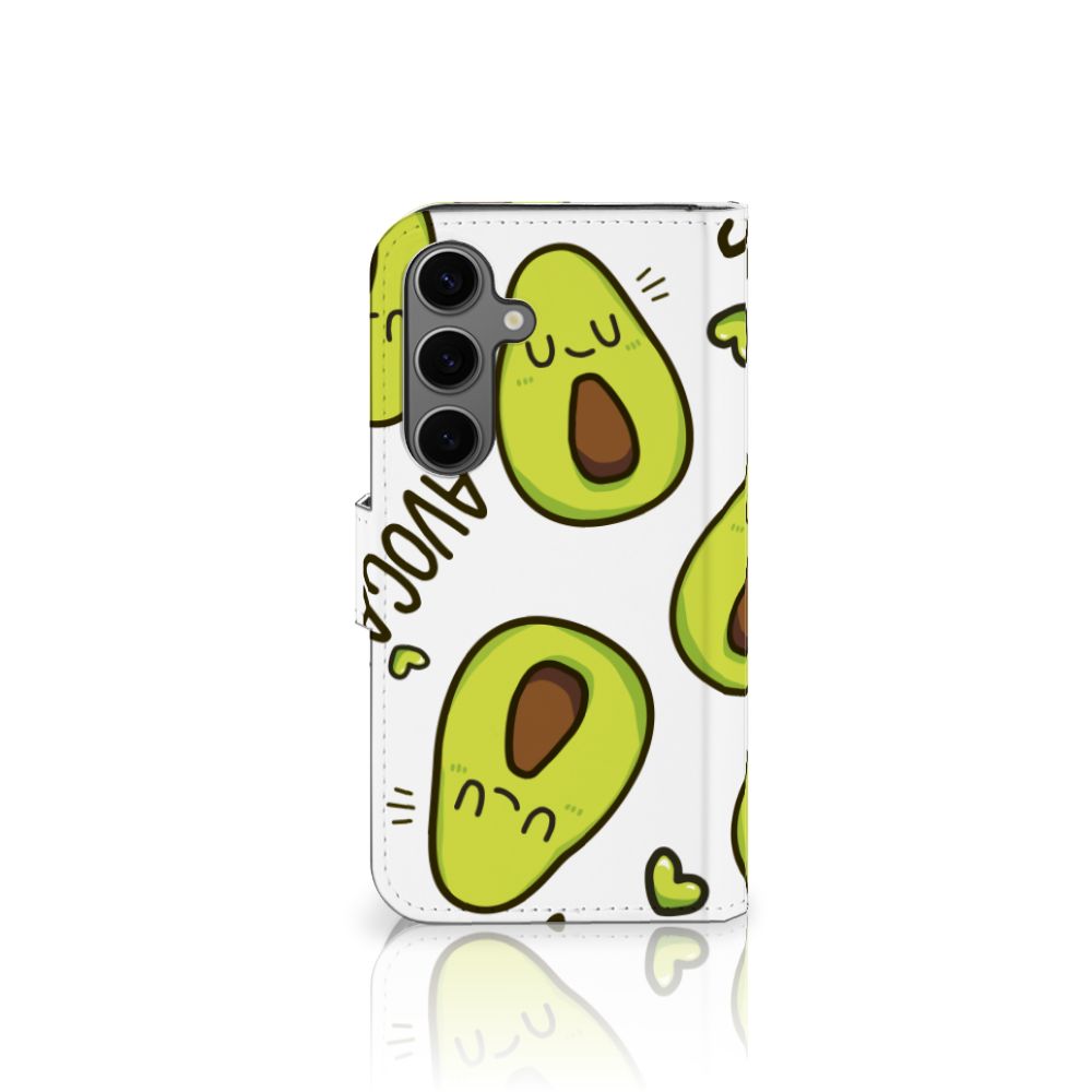 Samsung Galaxy S25 Leuk Hoesje Avocado Singing telefoonhoesje avocado design voorkant