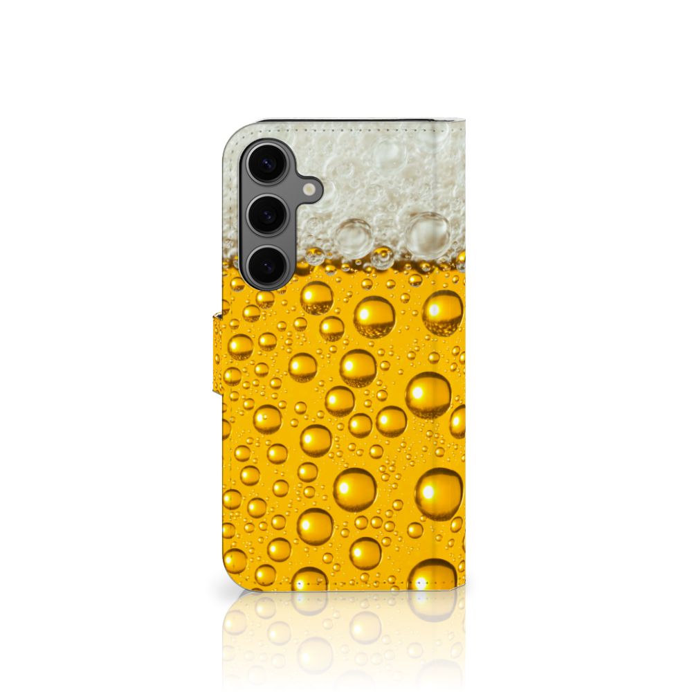 Samsung Galaxy S25 Plus Book Cover Bier telefoonhoesje design Bier print aanzicht