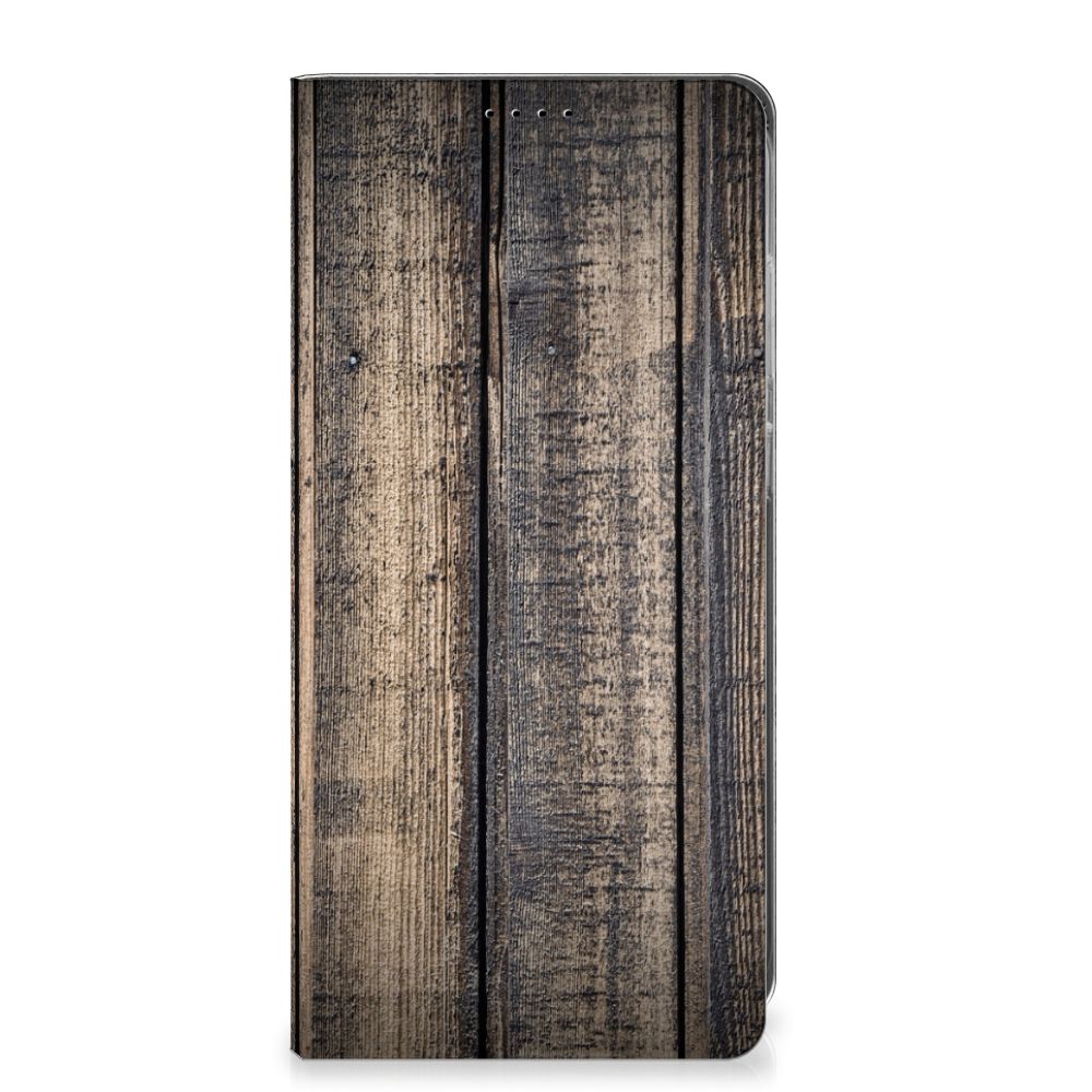 Samsung Galaxy S25 Plus Book Wallet Case Steigerhout steigerhout voorkant