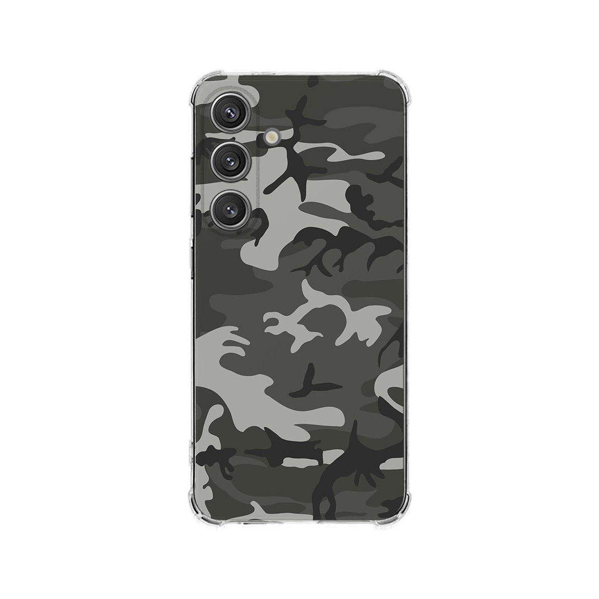 Samsung Galaxy S25 Plus Hoesje Army Light TPU Antishock camouflage design achterkant