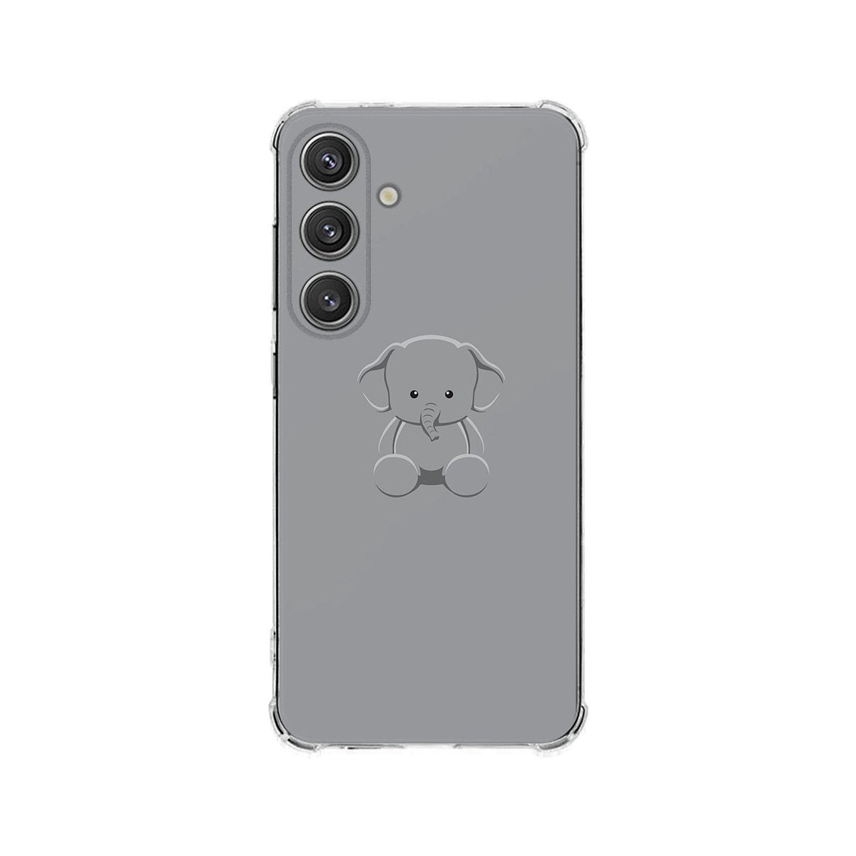 Samsung Galaxy S25 Plus Hoesje Baby Olifant TPU Antishock achterzijde schattig design
