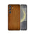 Samsung Galaxy S25 Plus Hoesje Donker Hout TPU Antishock achterkant hout design