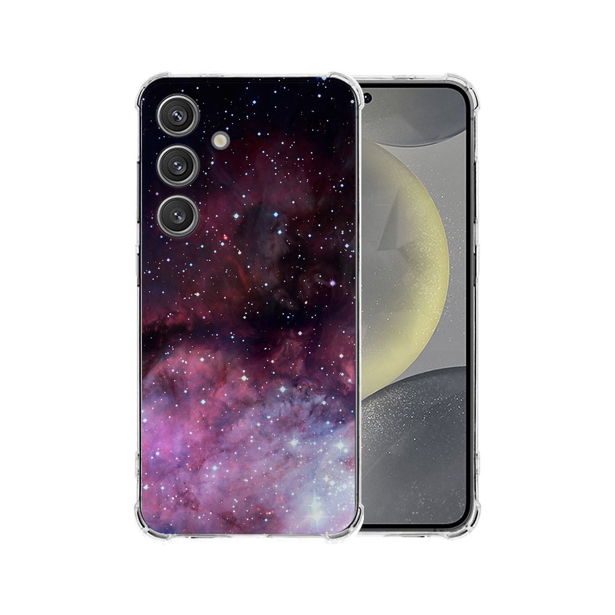 Samsung Galaxy S25 Plus Hoesje - Galaxy TPU Antishock ruimte design achterkant