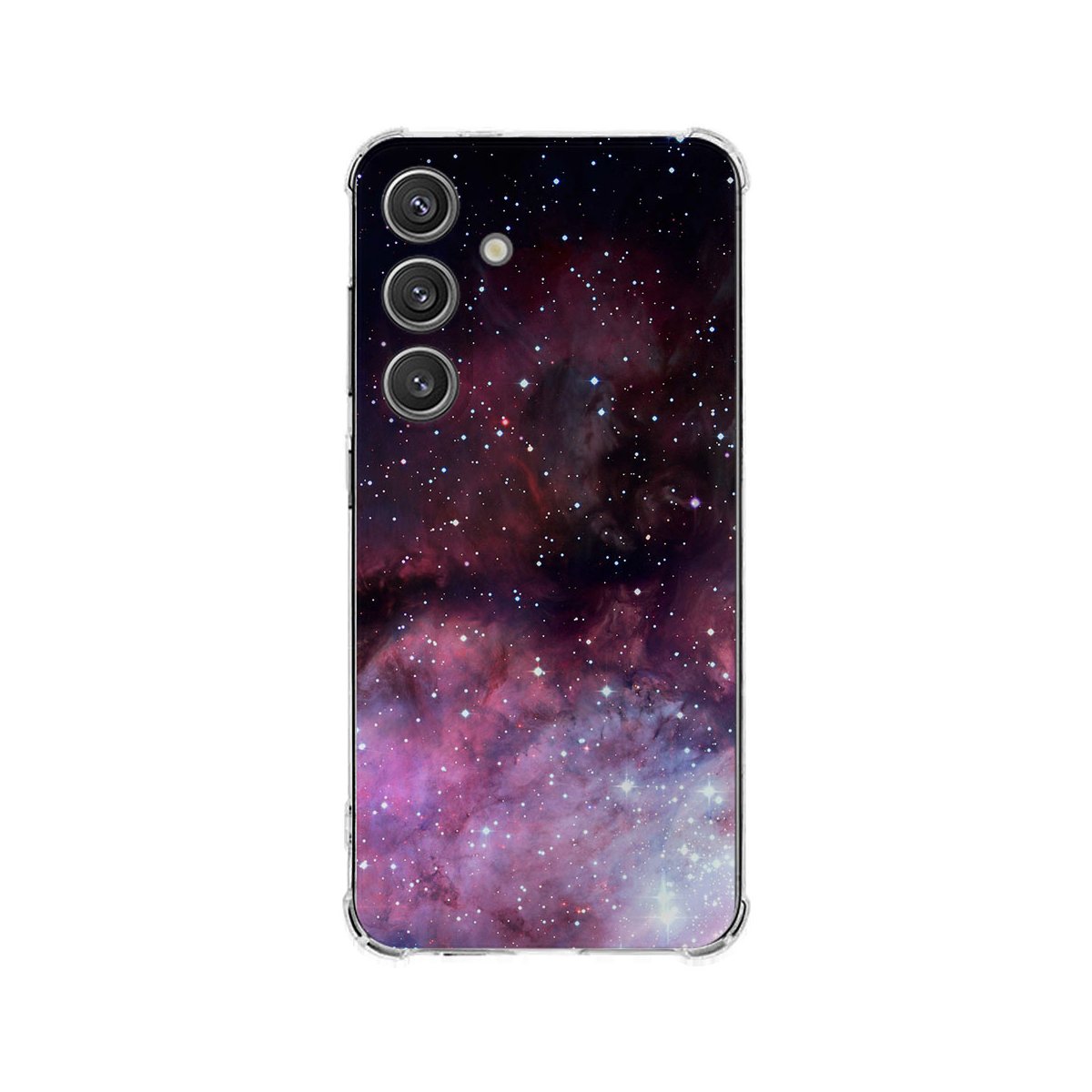 Samsung Galaxy S25 Plus Hoesje - Galaxy TPU Antishock ruimte sterren milkyway achterkant