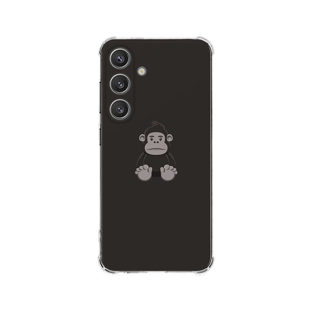 Samsung Galaxy S25 Plus Hoesje Gorilla TPU Antishock achterkant zwart aap