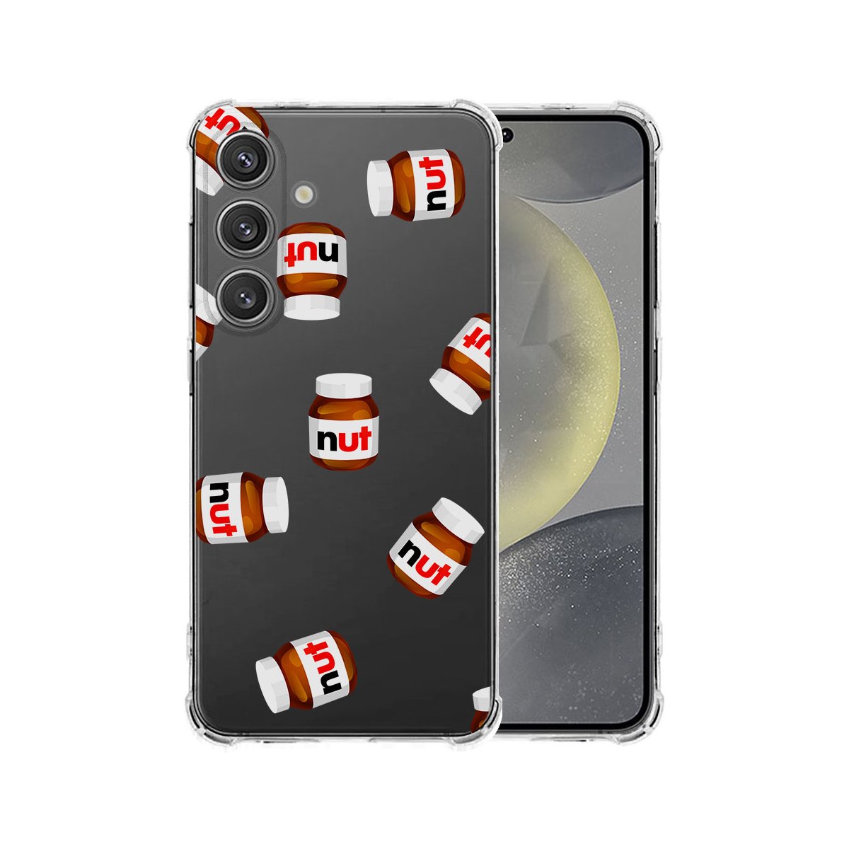 Samsung Galaxy S25 Plus Hoesje Hoesje Nut Jar TPU Antishock achterkant design