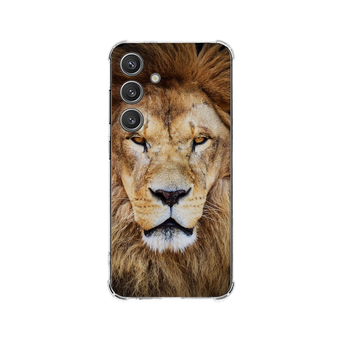 Samsung Galaxy S25 Plus Hoesje - Leeuw TPU Antishock leeuw design achterkant