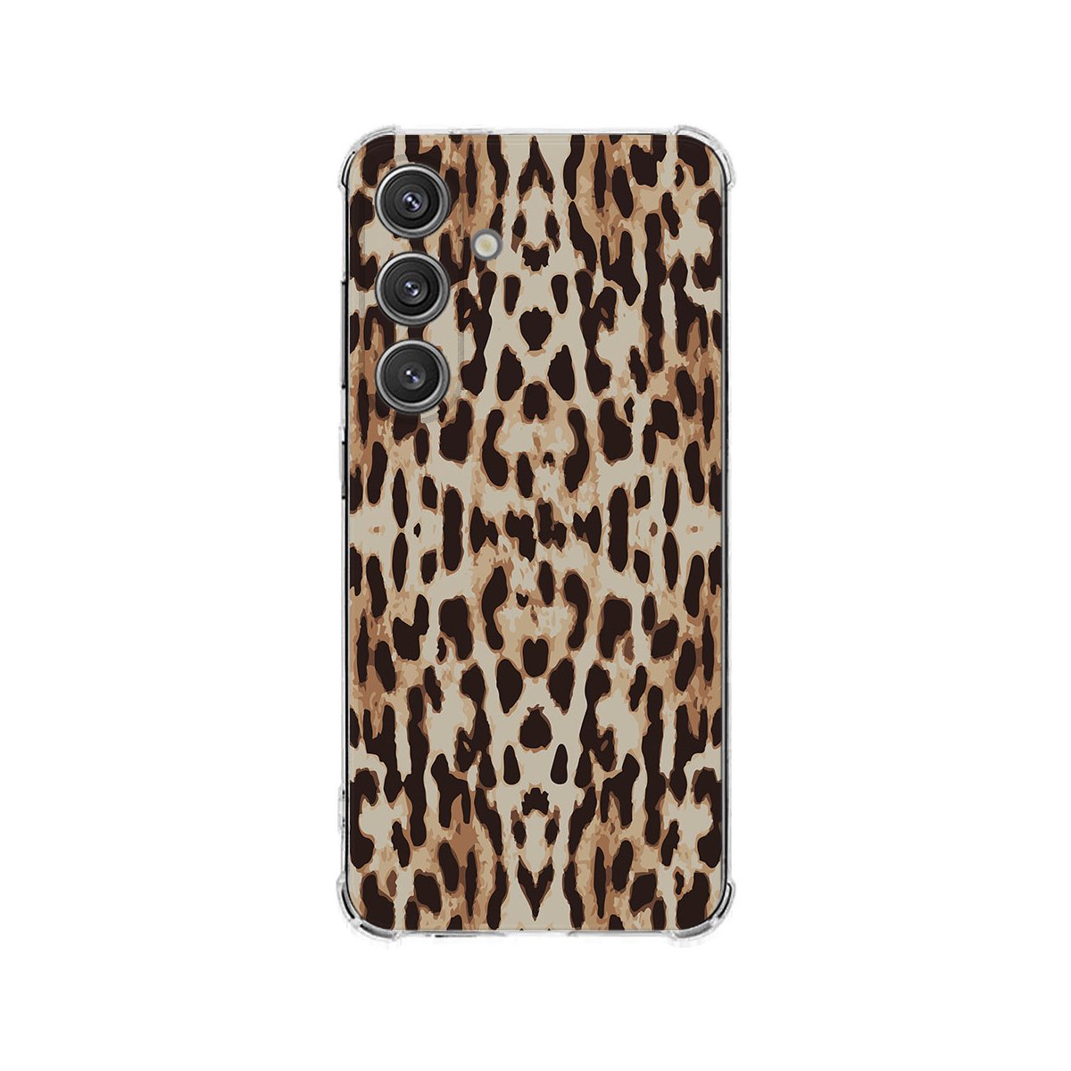 Samsung Galaxy S25 Plus Hoesje Leopard TPU Antishock achterkant