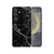 Samsung Galaxy S25 Plus Hoesje - Marmer Zwart TPU Antishock marmer zwart achterkant